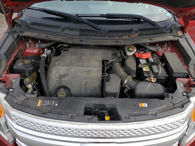 1FM5K7D86EGA86126 - 2014 FORD EXPLORER XLT RED photo 12