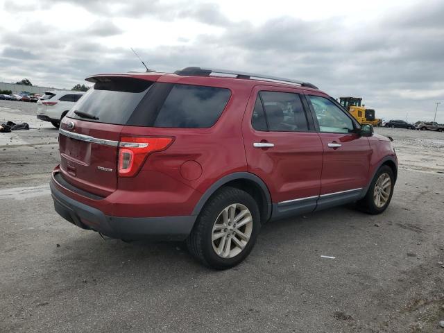 1FM5K7D86EGA86126 - 2014 FORD EXPLORER XLT RED photo 3