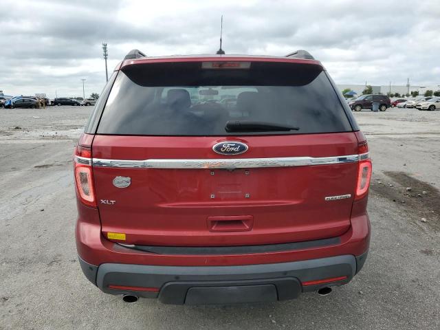 1FM5K7D86EGA86126 - 2014 FORD EXPLORER XLT RED photo 6