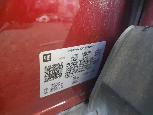 KL77LHEP6SC224544 - 2025 CHEVROLET TRAX 1LT 勃艮第红 照片 13