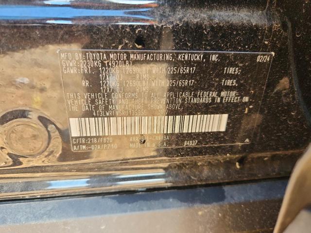 4T3LWRFV5RU135955 - 2024 TOYOTA RAV4 LE Czarny zdjęcie 13