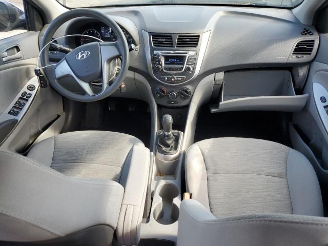 KMHCT4AE9FU877878 - 2015 HYUNDAI ACCENT GLS BLACK photo 8