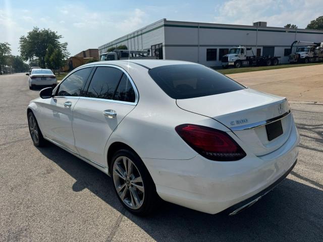 55SWF8EB2LU332740 - 2020 MERCEDES-BENZ C 300 4MATIC WHITE photo 3
