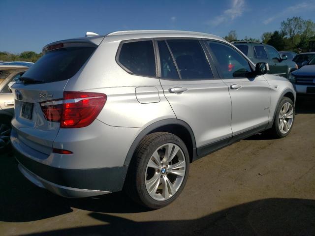 5UXWX7C56BL732512 - 2011 BMW X3 XDRIVE35I SILVER photo 3