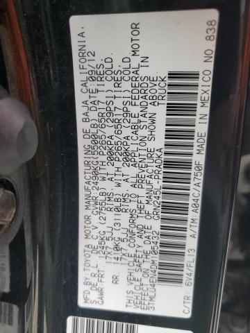 3TMLU4EN4DM105432 - 2013 TOYOTA TACOMA DOUBLE CAB Yaşıl foto 12