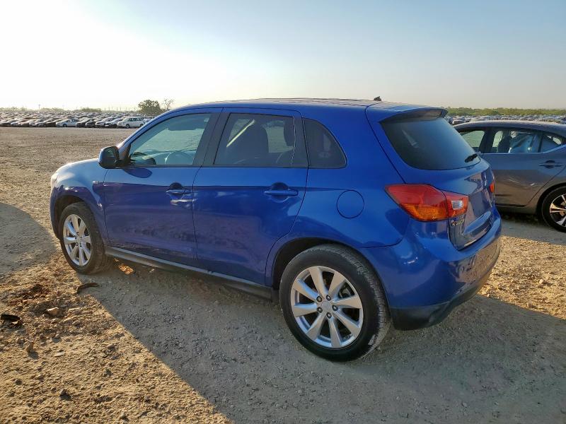 4A4AP3AWXFE028915 - 2015 MITSUBISHI OUTLANDER ES BLUE photo 2