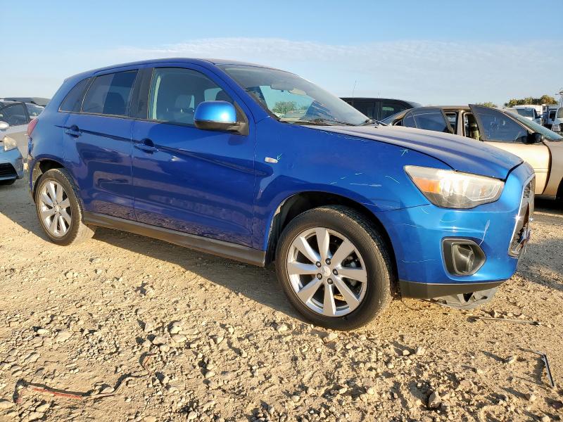 4A4AP3AWXFE028915 - 2015 MITSUBISHI OUTLANDER ES BLUE photo 4