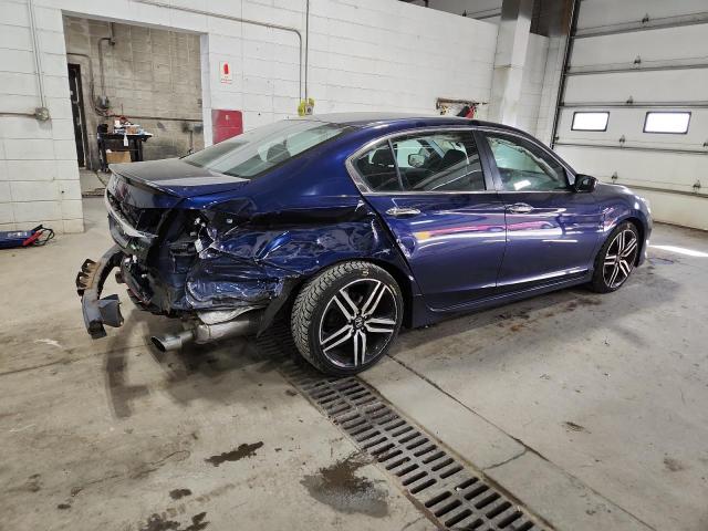 1HGCR2F61GA030804 - 2016 HONDA ACCORD SPORT Mavi foto 3