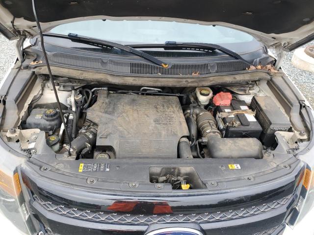 1FM5K8GT6EGC05699 - 2014 FORD EXPLORER SPORT WHITE photo 12