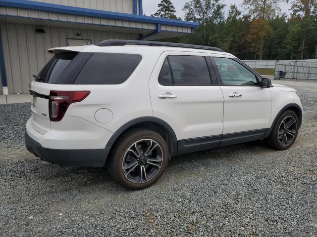 1FM5K8GT6EGC05699 - 2014 FORD EXPLORER SPORT WHITE photo 3