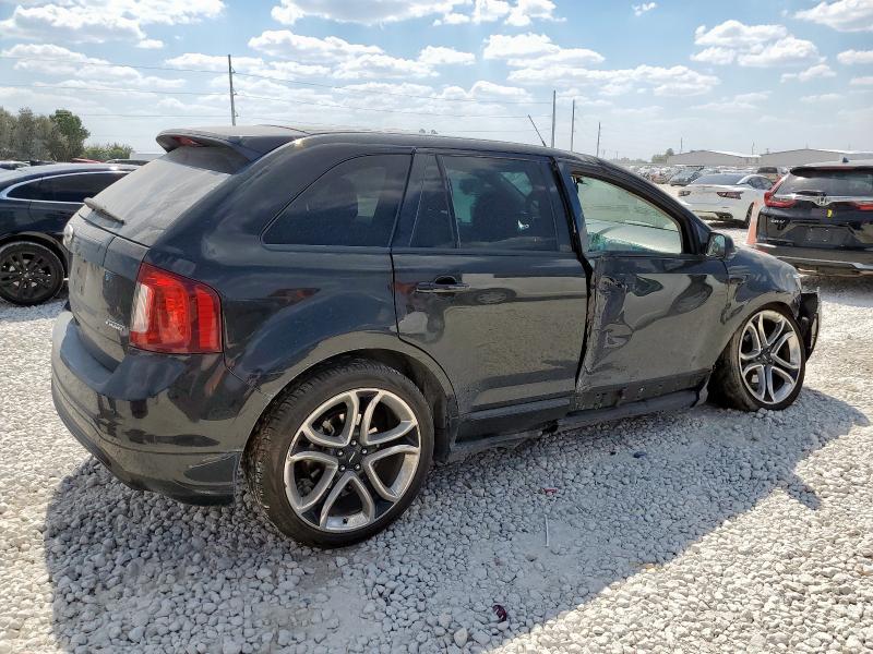 2FMDK3AK7EBB73352 - 2014 FORD EDGE SPORT GRAY photo 3