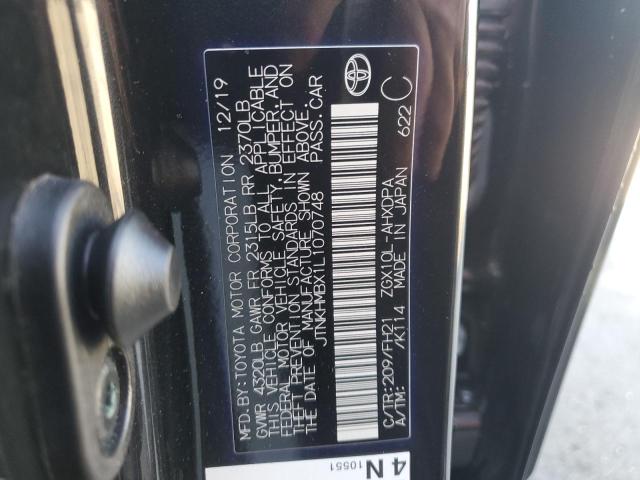 JTNKHMBX1L1070748 - 2020 TOYOTA C-HR XLE BLACK photo 13