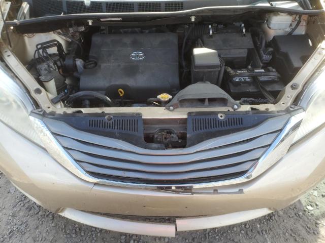 5TDDK3DCXBS027031 - 2011 TOYOTA SIENNA XLE GOLD photo 12