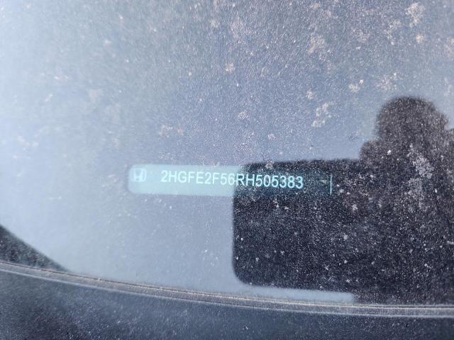 2HGFE2F56RH505383 - 2024 HONDA CIVIC SPORT 银色 照片 12