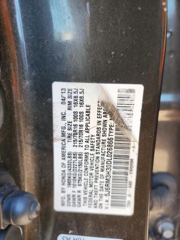 5J6RM3H30DL026866 - 2013 HONDA CR-V LX CHARCOAL photo 13