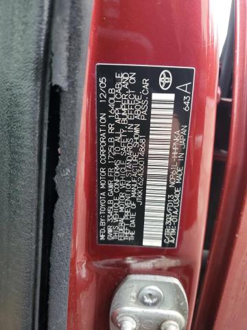 JTKKT624360148681 - 2006 TOYOTA SCION XA 红色 照片 13
