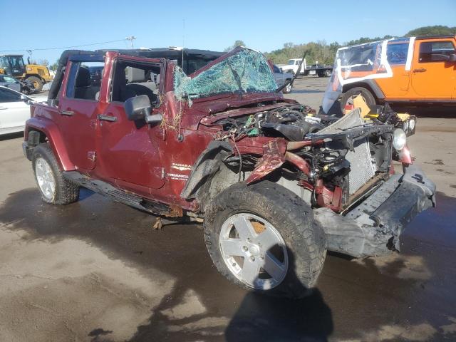 1J4GA59158L505380 - 2008 JEEP WRANGLER U SAHARA ბურგუნდია ფოტო 4