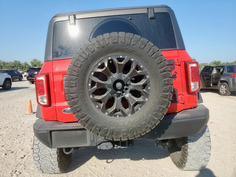 1FMEE5BP8NLB46923 - 2022 FORD BRONCO BASE RED photo 6