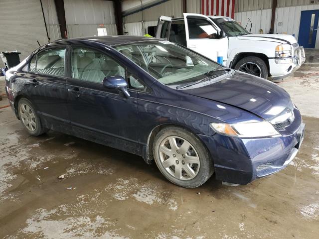 19XFA16579E002073 - 2009 HONDA CIVIC LX BLUE photo 4