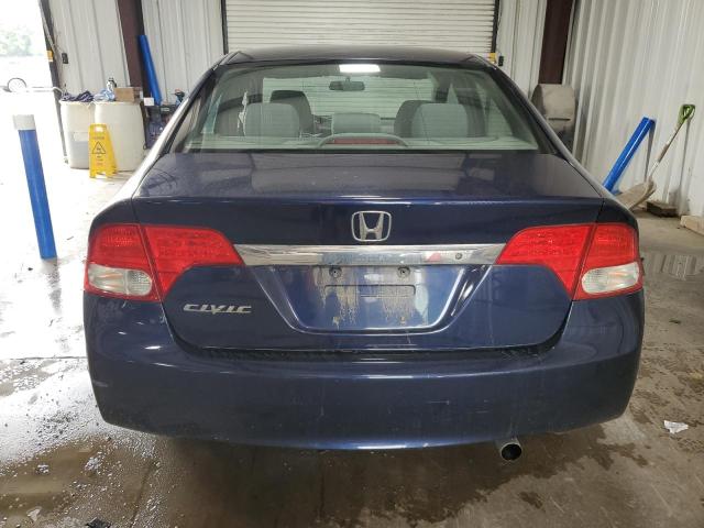 19XFA16579E002073 - 2009 HONDA CIVIC LX BLUE photo 6