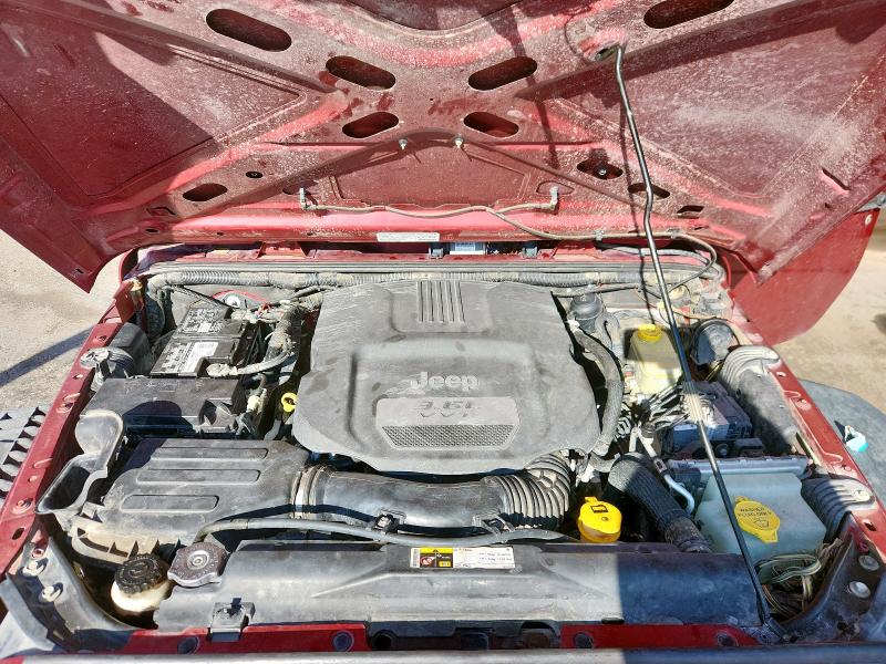 1C4AJWAG4DL591390 - 2013 JEEP WRANGLER SPORT BURGUNDY photo 11