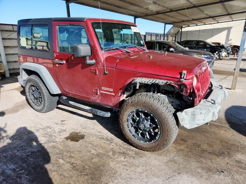 1C4AJWAG4DL591390 - 2013 JEEP WRANGLER SPORT BURGUNDY photo 4