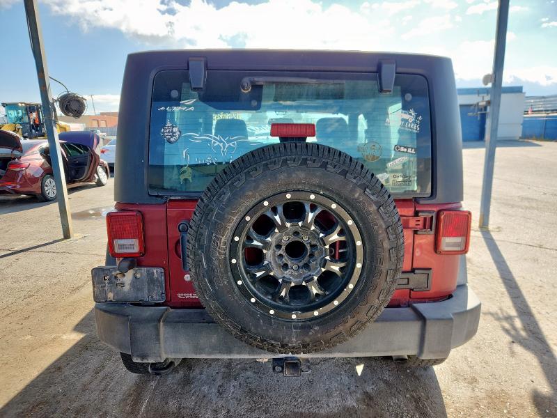 1C4AJWAG4DL591390 - 2013 JEEP WRANGLER SPORT BURGUNDY photo 6