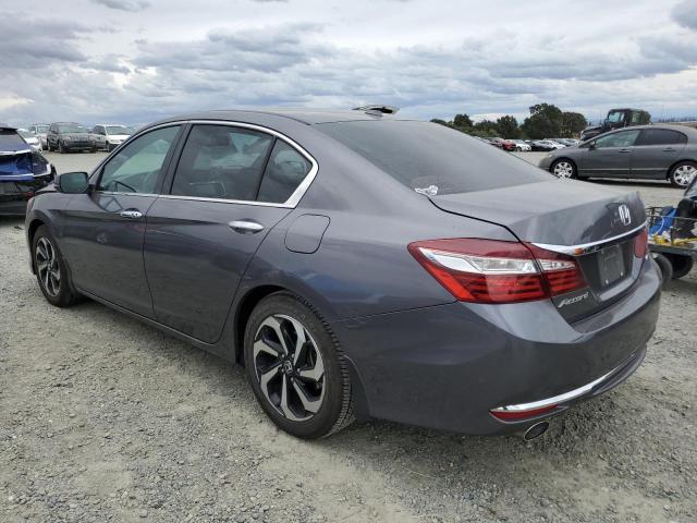 1HGCR3F82HA001434 - 2017 HONDA ACCORD EXL GRAY photo 2