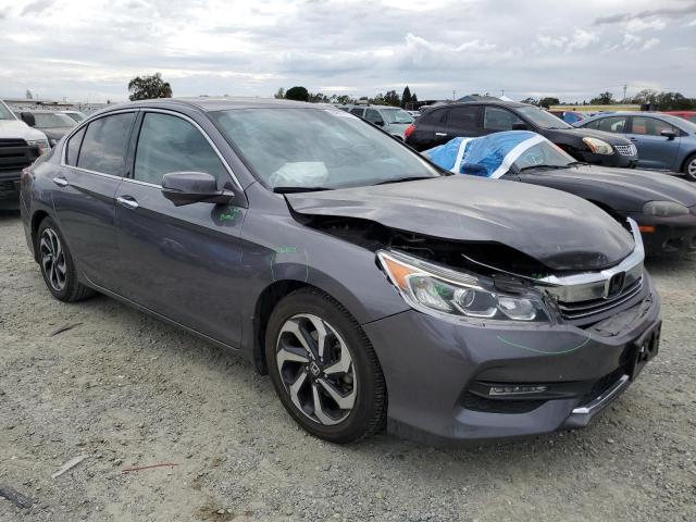 1HGCR3F82HA001434 - 2017 HONDA ACCORD EXL GRAY photo 4