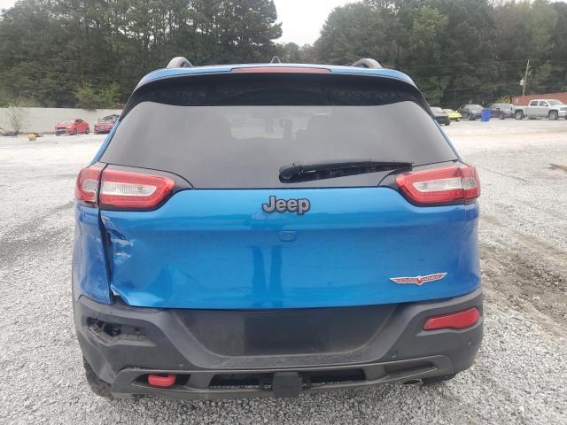 1C4PJMBX5JD610418 - 2018 JEEP CHEROKEE TRAILHAWK BLUE photo 6