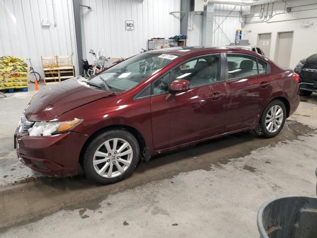 2HGFB2F9XCH039024 - 2012 HONDA CIVIC EXL წითელი ფოტო 1