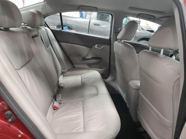 2HGFB2F9XCH039024 - 2012 HONDA CIVIC EXL წითელი ფოტო 10
