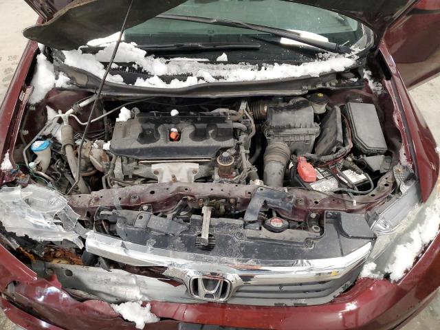 2HGFB2F9XCH039024 - 2012 HONDA CIVIC EXL წითელი ფოტო 11