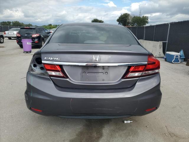 19XFB2F5XFE706623 - 2015 HONDA CIVIC LX GRAY photo 6