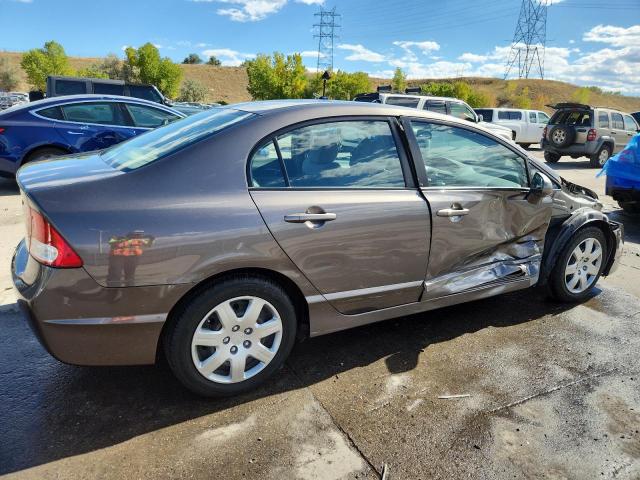 19XFA1F57AE013966 - 2010 HONDA CIVIC LX BROWN photo 3