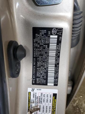 2T1BU40E89C103802 - 2009 TOYOTA COROLLA BASE 棕色 照片 12