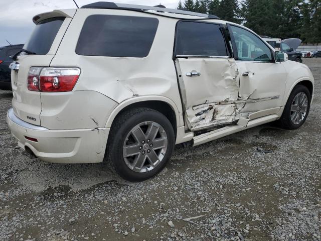 1GKKVTED8BJ202612 - 2011 GMC ACADIA DENALI WHITE photo 3