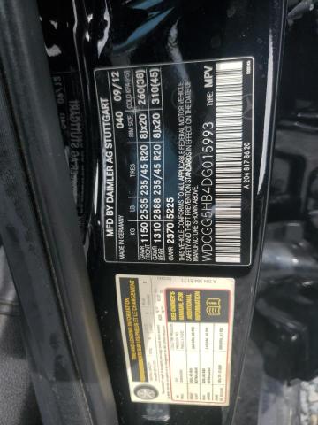 WDCGG5HB4DG015993 - 2013 MERCEDES-BENZ GLK 350 შავი ფოტო 12