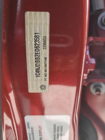 1C4NJDBB2ED623581 - 2014 JEEP COMPASS SPORT ბურგუნდია ფოტო 13