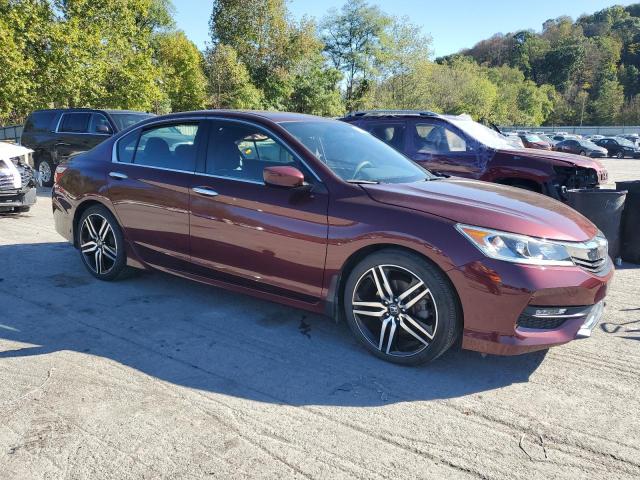 1HGCR2F5XHA241699 - 2017 HONDA ACCORD SPORT برغندي صورة 4