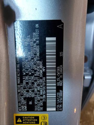 2T2BK1BA1DC191546 - 2013 LEXUS RX 350 BASE 银色 照片 12