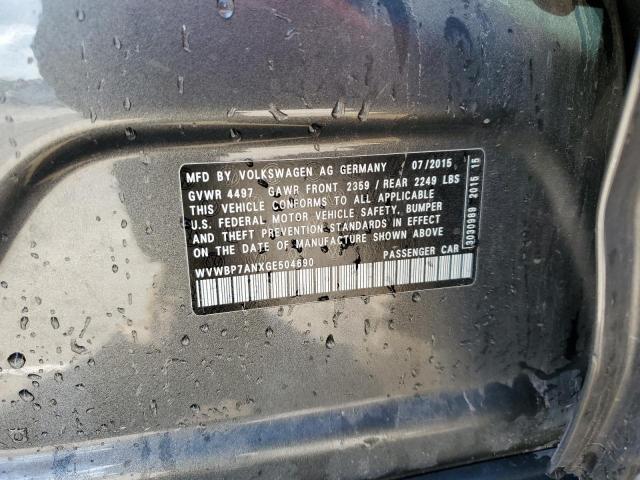 WVWBP7ANXGE504690 - 2016 VOLKSWAGEN CC BASE CHARCOAL photo 13