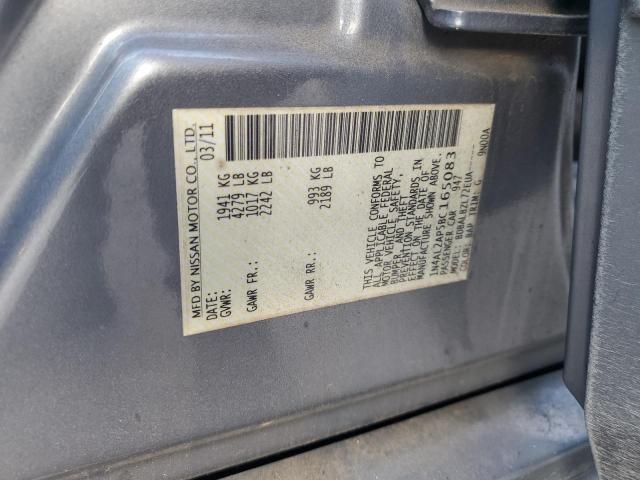 1N4AL2AP5BC165083 - 2011 NISSAN ALTIMA BASE Azul foto 12