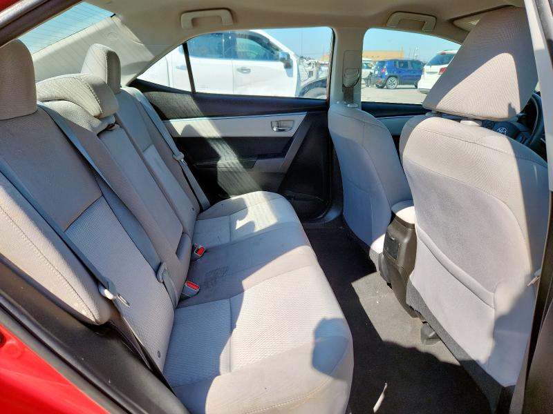 5YFBURHEXGP430104 - 2016 TOYOTA COROLLA L 红色 照片 10