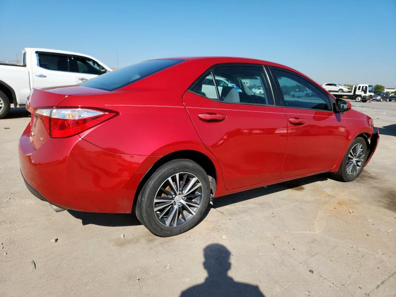 5YFBURHEXGP430104 - 2016 TOYOTA COROLLA L 红色 照片 3