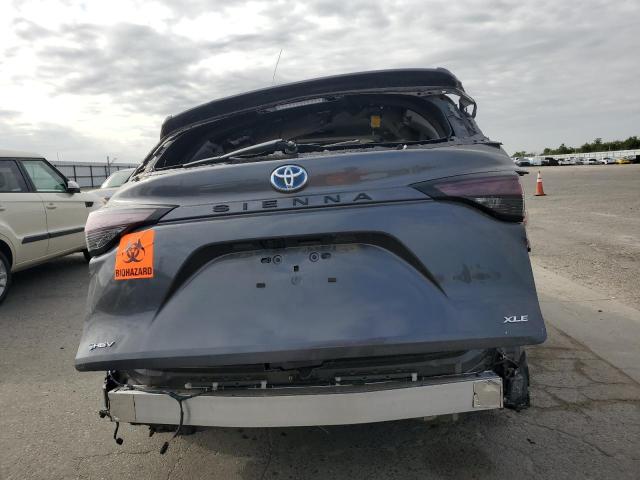 5TDYRKECXSS253740 - 2025 TOYOTA SIENNA XLE ნაცრისფერი ფოტო 6