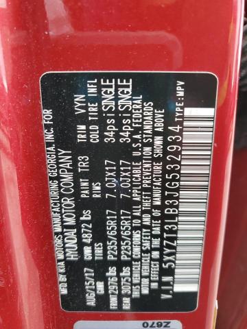 5XYZT3LB3JG532934 - 2018 HYUNDAI SANTA FE S RED photo 14