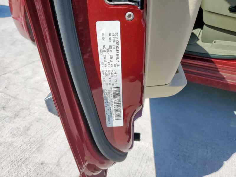 2A4RR5D18AR415629 - 2010 CHRYSLER TOWN & COU TOURING Czerwony zdjęcie 13