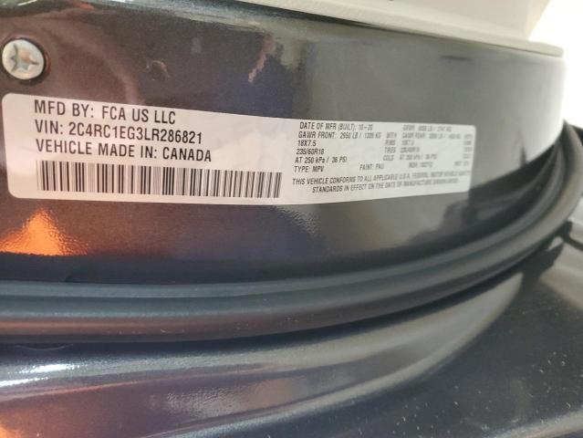 2C4RC1EG3LR286821 - 2020 CHRYSLER PACIFICA TOURING L PLUS GRAY photo 13