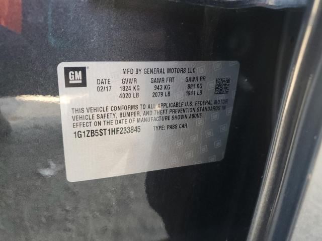 1G1ZB5ST1HF233845 - 2017 CHEVROLET MALIBU LS 灰色 照片 12